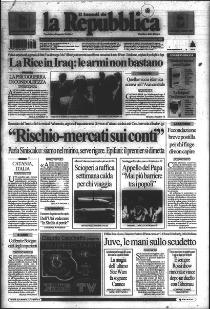 Il lunedì de La repubblica